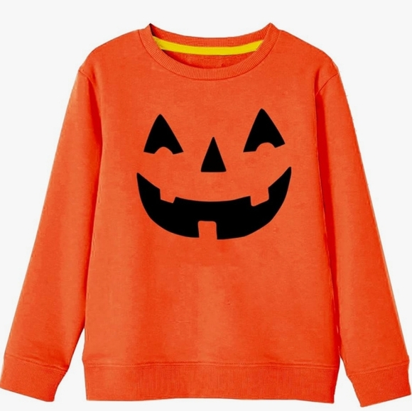 Halloween Remimi Kids Jack O Lantern Long Sleeve Sweatshirt - size L (9- 10 yo) - Picture 2 of 5